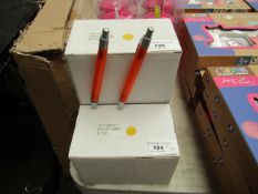 Box of Approx 50 black Ink Pens. Unused & Boxed. See Image For design