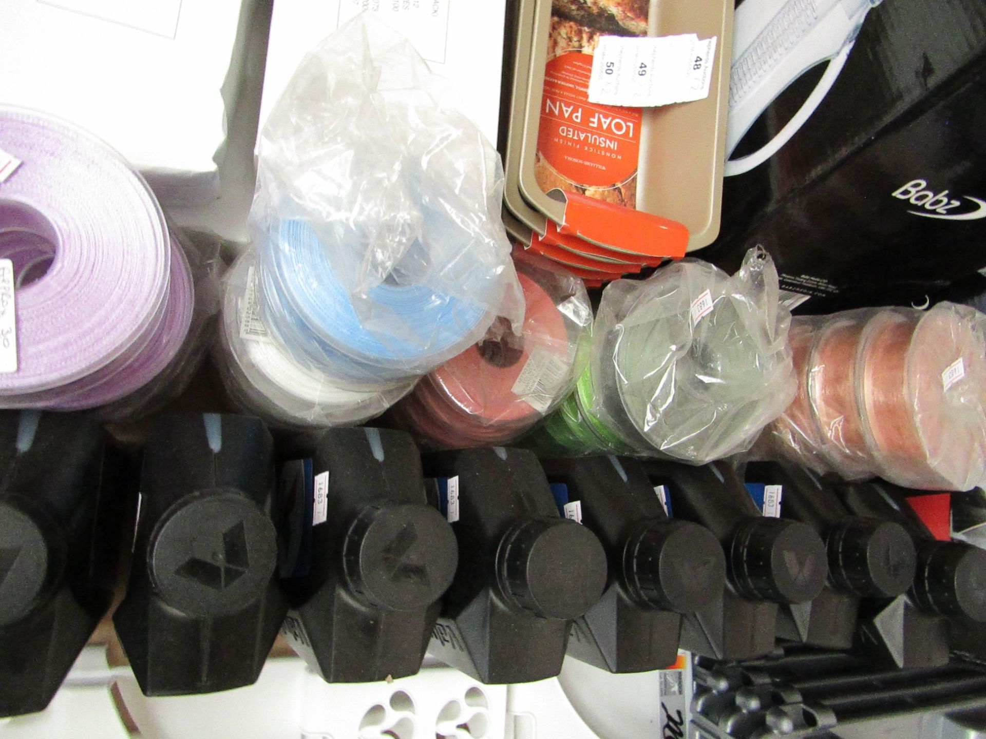 Approx 30 Various Colours 25M Rolls of Ribbon. Unused