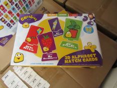 Cbeebies 3D Alphabet Match Cards. New & Boxed