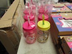 8 x Kids Drinking Cups. 7 x Unicorn Designs & 1 x Minion. Unused