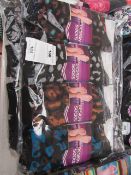 Pack of 12 Ladies Design Socks. Size 4 - 7. New & packaged