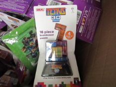 Ideal Tetris 3D 16 Piece Brainteaser Puzzle. New & Packaged