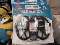 2 Packs of 2 Snow Trax Size 7 - 11. New & Packaged