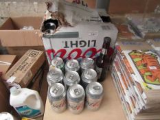 20 x 330ml Coors Light & 8 x 330ml Diet Cokes. BB 30/6/20