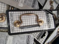 20 x Astro designs Brass Cupboard/Drawer handles. 9cm wide. Packaged