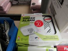 4 x Electronice Ei100S Smoke Alarms with batteries. New & Boxed