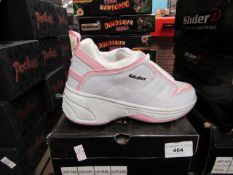 Size 2 Girls Sliderz Trainers with heal Wheel. Boxed