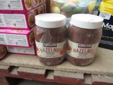 2 x Kirkland Hazelnut Spread with Cocoa. 1kg each. BB 23/6/21
