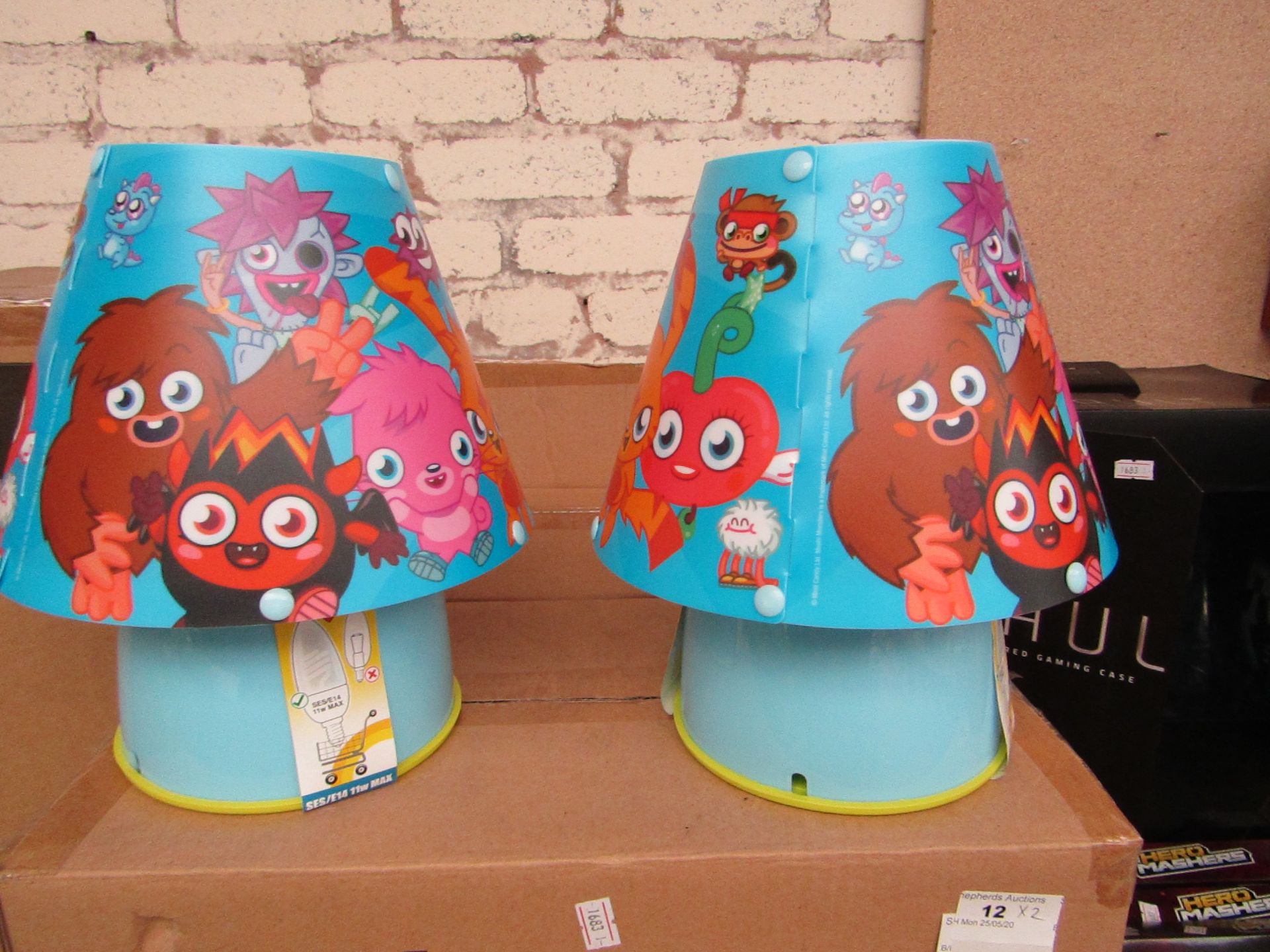 2 x Moshi Monsters Kool Lamps. Unused & Boxed