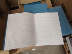 Box of 100 Exercise Books. Unused & Boxed. See Image For Design