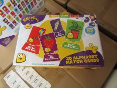 Cbeebies 3D Alphabet Match Cards. New & Boxed