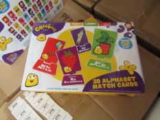 Cbeebies 3D Alphabet Match Cards. New & Boxed