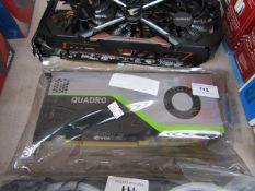 Nvidia Quadro RTX 4000, untested and looks unused. RRP £929.99 PLEASE NOTE, there is no guarantee