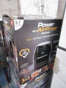 | 4X | POWER AIR FRYER COOKER 5.7LTR | UNCHECKED AND BOXED | SKU C5060541513068 | RRP £149.99 |