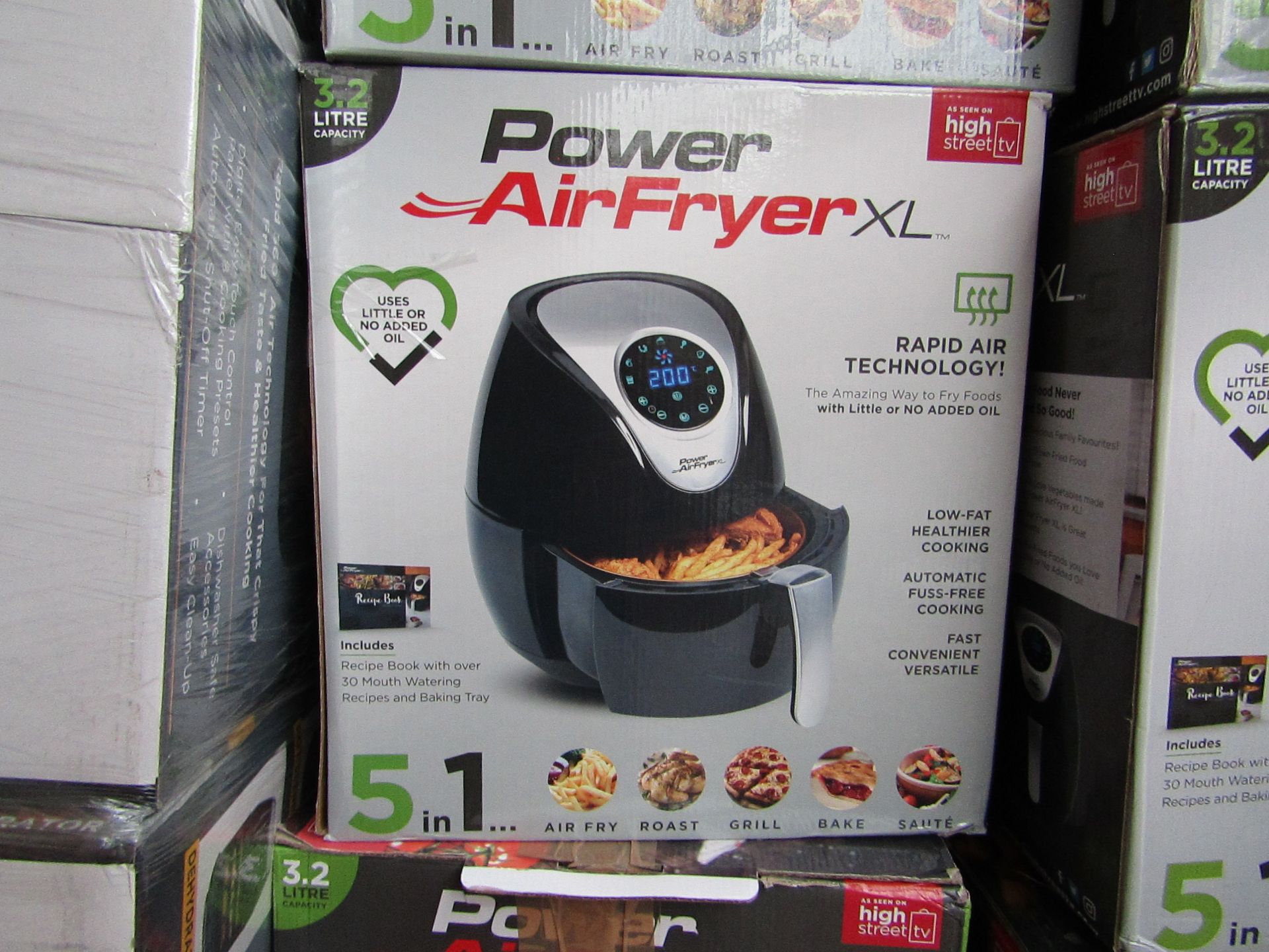 | 1x | POWER AIR FRYER XL 3.2LTR | UNCHECKED AND BOXED | SKU C5060191468053| NO ONLINE RESALE |