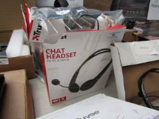 Trust chat headset, untested and boxed.