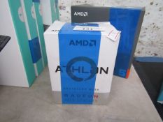 AMD Athlon 200GE 3.2 GHz Dual-Core Processor - L1 192 KB/L2 1 MB/L3 4 MB - Socket AM4, untested and