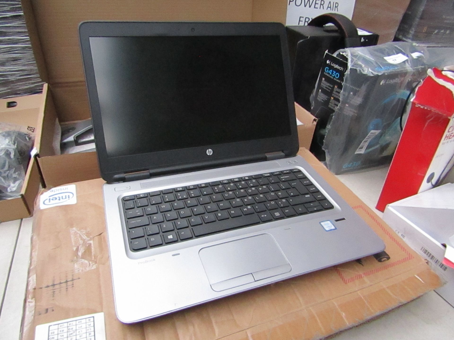 HP ProBook 640 G2 with an I5 processor, smashed screen. Boxed, no charger, when new it retails for