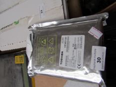 Toshiba 2TB hard drive, untested.