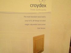 Pallet of approx 40 Croydex bath end panels, unused and boxed