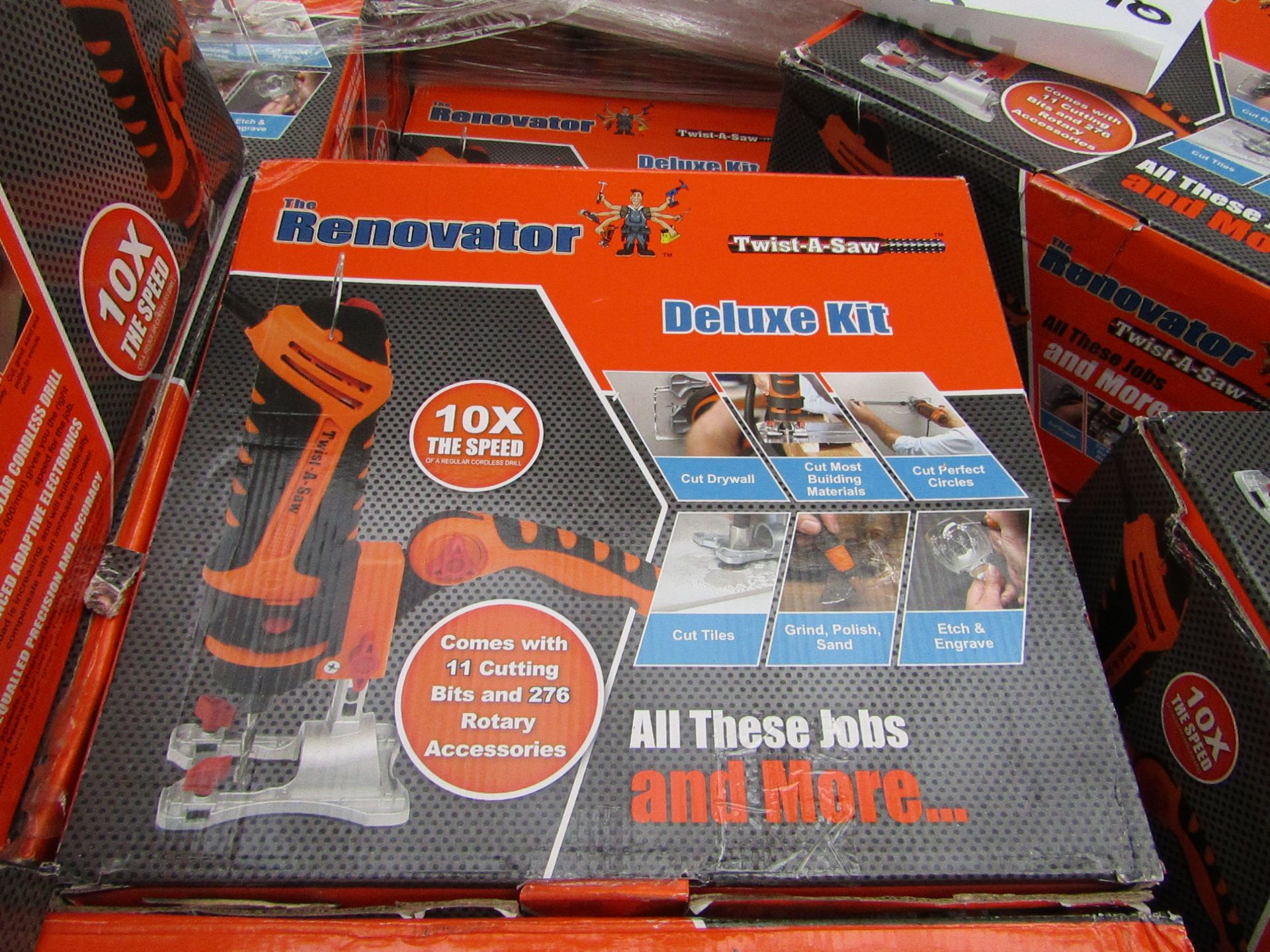 | 5X | RENOVATOR TWIST A SAW WITH ACCESSORY KIT |UNCHECKED FOR WORKING CONDITION OR ACCESSORIES |