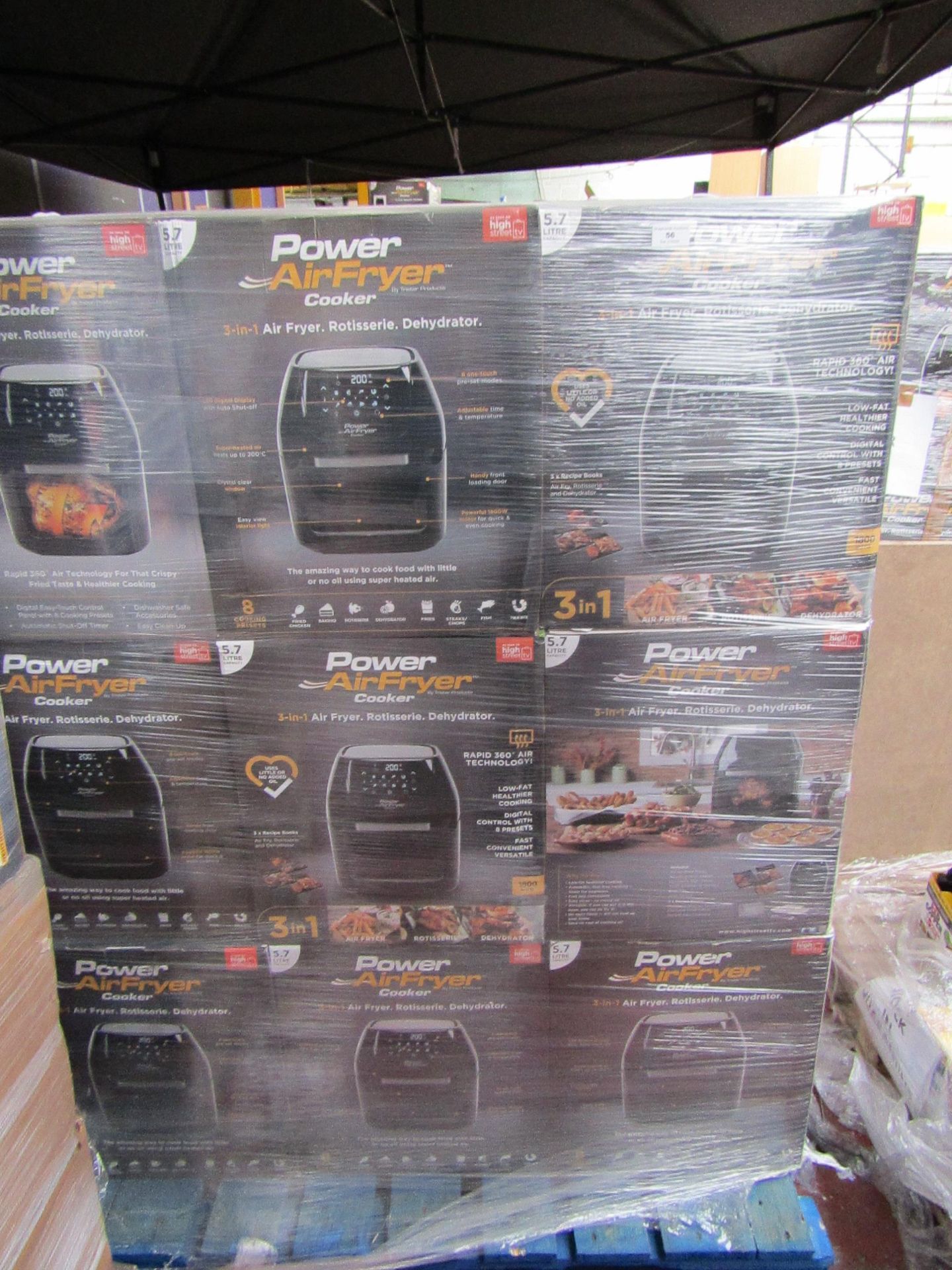 | 18x | POWER AIR FRYER COOKERS | UNCHECKED AND BOXED | SKU C5060541513068 | RRP £149.99 | TOTAL LOT