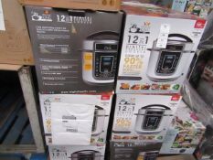 | 5X | 12 IN 1 DIGITAL PRESSURE COOKERS | UNCHECKED AND BOXED | NO ONLINE RESALE | RRP £59.99 |TOTAL