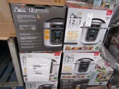 | 5X | 12 IN 1 DIGITAL PRESSURE COOKERS | UNCHECKED AND BOXED | NO ONLINE RESALE | RRP £59.99 |TOTAL