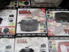 | 10X | MICRO CHEF GRILL DELUXE KIT, TURNS YOU MICROWAVE INTO A GRILL | UNCHECKED AND BOXED | NO