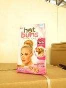 6x Hot Buns hair accessories, new and boxed.