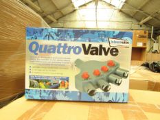 Streetwize quattro valve, 4 way valve air awning tent inflation adapter kit, new and boxed.