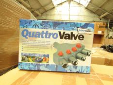 6x Streetwize quattro valve, 4 way valve air awning tent inflation adapter kit, new and boxed.