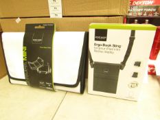 Acme Made Nopa Mini 10.2" tablet protector with an Acme Made ergo book sling, new and packaged.