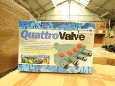 Streetwize quattro valve, 4 way valve air awning tent inflation adapter kit, new and boxed.