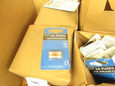 5x Packs of 2 Master Plug 5A fuses, new and packaged.