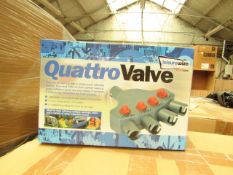 6x Streetwize quattro valve, 4 way valve air awning tent inflation adapter kit, new and boxed.