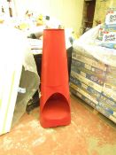 Gardeco garden fireplace in red, boxed.