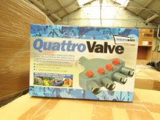 6x Streetwize quattro valve, 4 way valve air awning tent inflation adapter kit, new and boxed.
