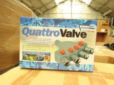 6x Streetwize quattro valve, 4 way valve air awning tent inflation adapter kit, new and boxed.
