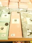 Sanctuary 100% cotton blush single fitted sheet, new and packaged.
