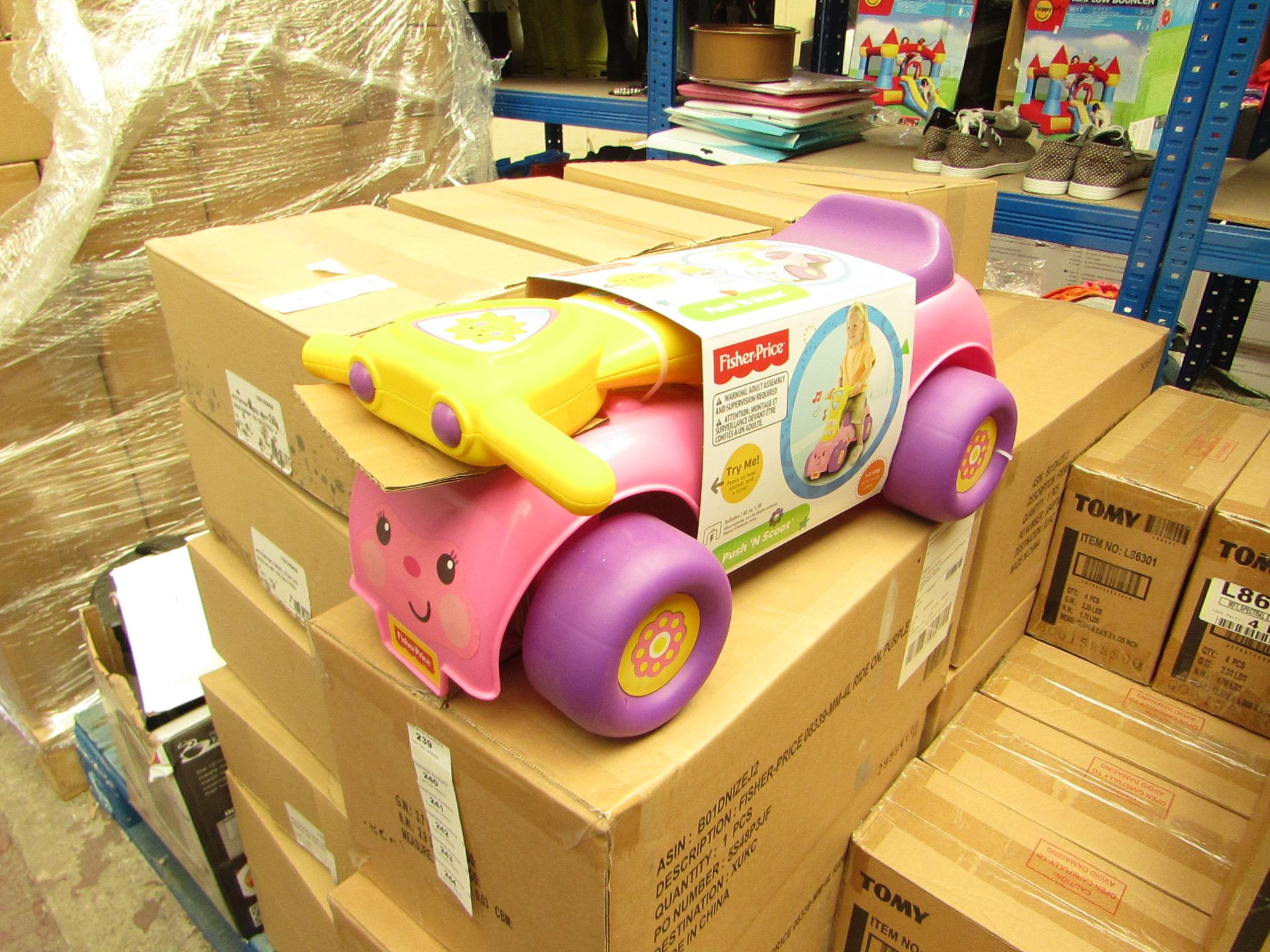 Fisher price Ride on Push n Scoot with Sounds. New & Boxed
