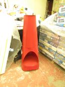 Gardeco garden fireplace in red, boxed.