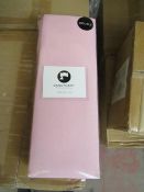 Sanctuary Fitted Sheet With Deep Box Double Blush 100 % Cotton New & Packaged