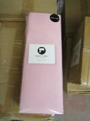 Sanctuary Fitted Sheet With Deep Box Double Blush 100 % Cotton New & Packaged