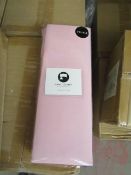 Box of 8x Sanctuary Fitted Sheet With Deep Box Double Blush 100 % Cotton New & Packaged