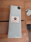 Sanctuary Fitted Sheet With Deep Box Duck Egg Double 100 % Cotton new & Packaged