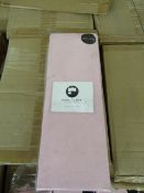 Box of 8 x Sanctuary Fitted Sheet With Deep Box Double Blush 100 % Cotton New & Packaged