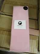 Box of 8x Sanctuary Fitted Sheet With Deep Box Kingsize Blush 100 % Cotton New & Packaged