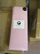 Box of 8x Sanctuary Fitted Sheet With Deep Box Double Blush 100 % Cotton New & Packaged