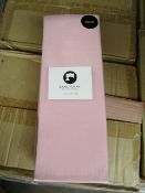 Sanctuary Fitted Sheet With Deep Box Kingsize Blush 100 % Cotton New & Packaged